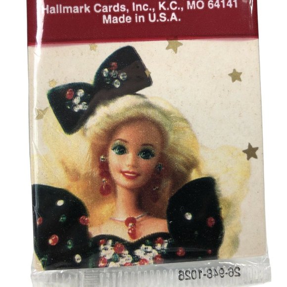 Vintage Hallmark Barbie Christmas Holiday Gift Tags Set New NOS USA 1995 1990s - Picture 1 of 8